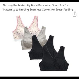 Nursing Bra Maternity 4 pack wrap sleep bras